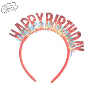Bờm happy nhũ đỏ - Cái