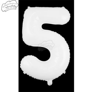 Bóng số trắng số 5 (80cm) - 5 Cái