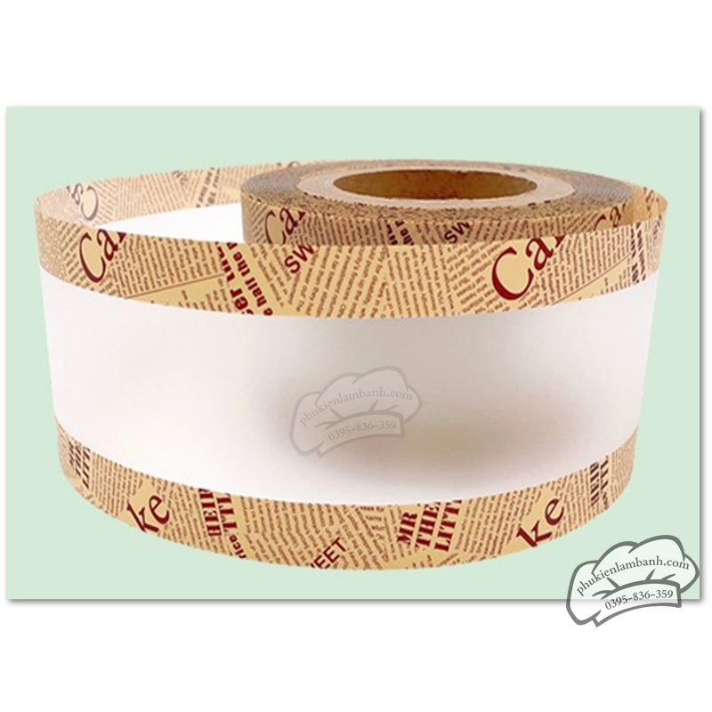 Quấn thành bánh meka viền gỗ - Cuộn