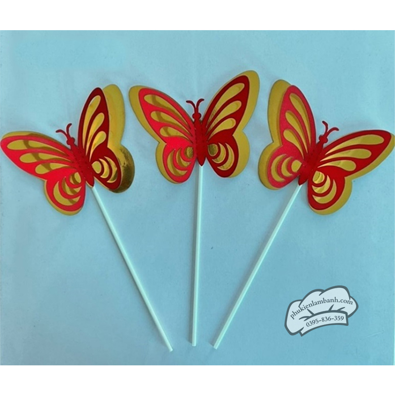 Bướm đỏ 2 lớp - Set
