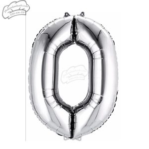 Bóng số bạc số 0 (40cm) - 5 Cái