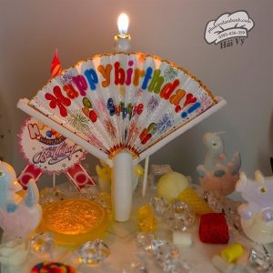 Nến xòe quạt HPBD bất ngờ surprise - Vỉ - Ảnh 4