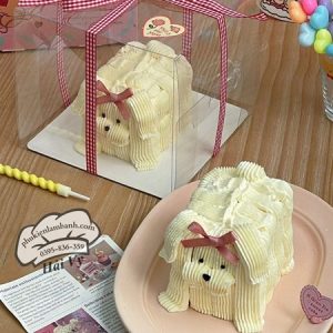 16x16x16cm Hộp mica mini có quai - 5 Cái - Ảnh 3