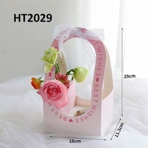 Vỏ giấy cupcake chữ best wishes màu hồng 16x11.3cm - Cái