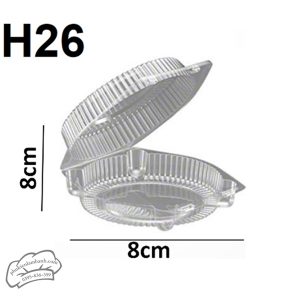 Hộp H26 PET hộp tròn - 50 Cái