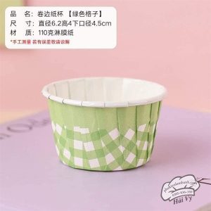Alternative view of Cupcake giấy caro 5040 màu xanh nõn chuối 100 cái - Dây