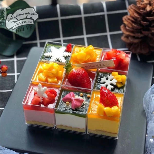 Cốc vuông PS 4245 70ml - 10 Cái - Ảnh 4