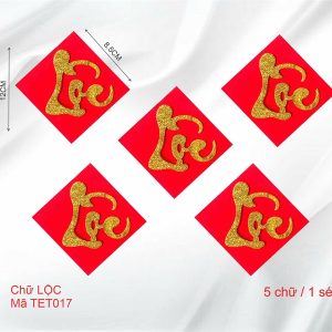Set 5 chữ lộc - Set