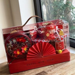 32x20x11cm Hộp mica đế chữ Phúc quai da - 5 Cái - Ảnh 4