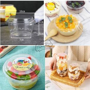 Hộp tròn nhựa PET XY581 240ml - 100 Cái - Ảnh 4