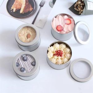 Hộp thiếc Tròn 9x5.5cm nắp trong - Cái - Ảnh 3