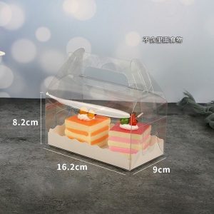 16x9x8cm Hộp mica quai xách - 5 Cái