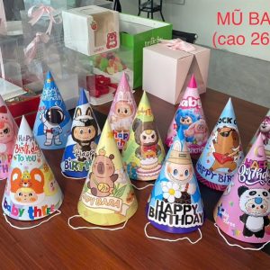 Mũ trung Labubu dày không kim tuyến (cao 26cm) - 100 Cái