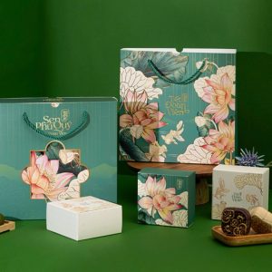 Hộp bánh trung thu Sen Phú Quý - 4 bánh - 10 Cái - Ảnh 2