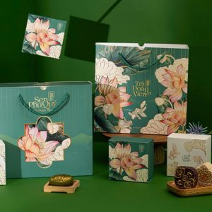 Hộp bánh trung thu Sen Phú Quý - 4 bánh - 10 Cái - Ảnh 3