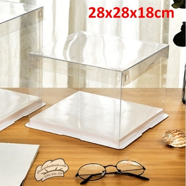 28x28x18cm Hộp mica 3CT 1 tầng - 381+ - 5 Cái