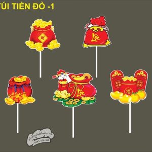 Túi tiền đỏ 1 - Set