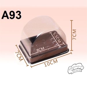 Hộp bán nguyệt A93 đáy đen - 100 Cái