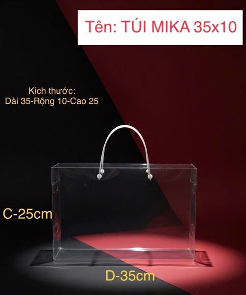 Túi hộp meka Tết Vàng Đỏ 35x10cm - 10 Cái - Ảnh 2