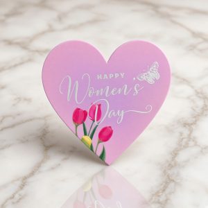 Tag Women day tim hồng set 50 tag - Set