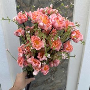 Hoa trà cổ 5 bông nhiều màu - Cành - Ảnh 5