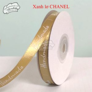 Ruy băng Handmade 1cm x 22m Vàng đồng - Cuộn