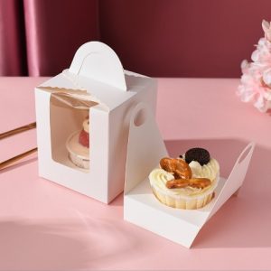 Cupcake giấy Muffin màu trắng - 50 Cái - Ảnh 3