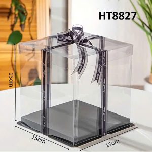 15x15x15cm Hộp mica đế Đen 3CT 151B - 5 cái
