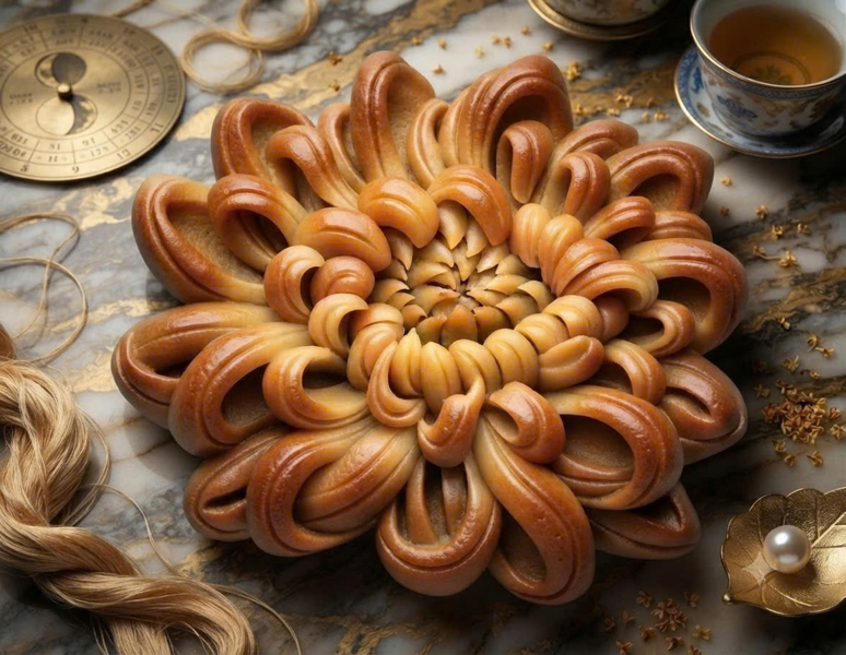 Khuôn bánh Trung thu 3 mặt tròn150gr Cúc Phúc Nở