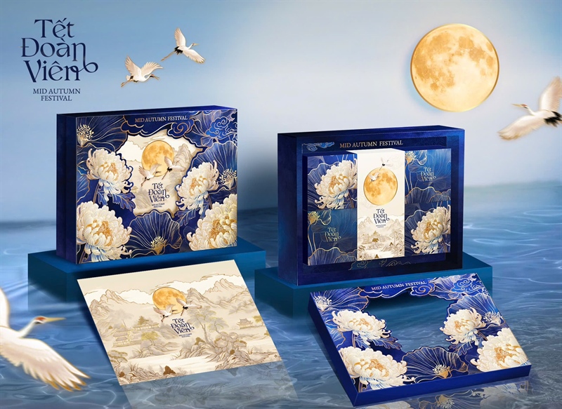 Hộp bánh trung thu Lam Cúc - 6 bánh - 10 Cái