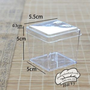 Cốc PS 5550 cốc vuông nhựa cứng không nắp 125ml - 10 Cái