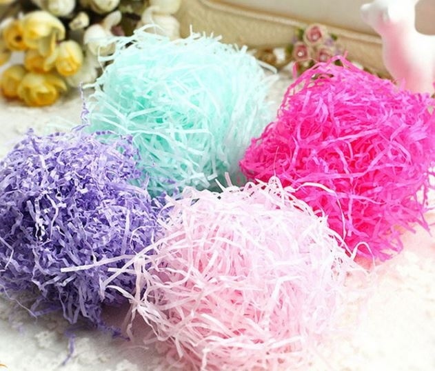 Giấy rơm màu Kem - 1 kg - Ảnh 2