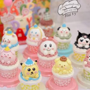 Cupcake giấy caro 5040 màu hồng 100 cái - Dây - Ảnh 5