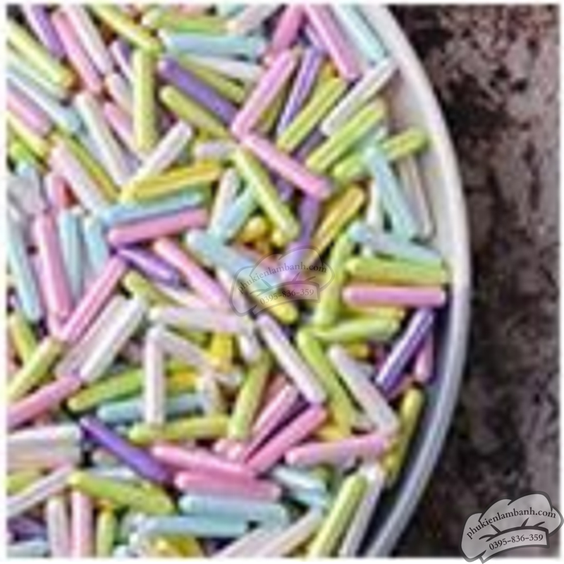 Kẹo viên thuốc dài nhiều màu (500g) - Gói