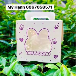 16x16x15cm Hộp giấy Thỏ Tím - 10 Cái