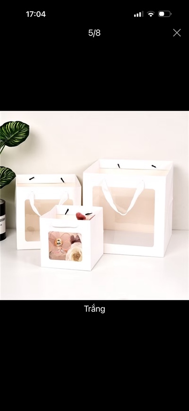 Túi giấy cán meka sz 20x20x20 - 5 Cái - Ảnh 2