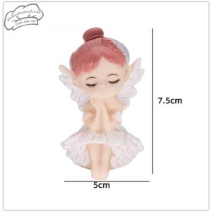 Em bé thiên thần cánh tiên váy trắng tóc hồng - Con