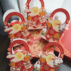 Hộp bánh trung thu Thỏ Lân - 1b Đỏ - 10 Cái