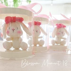 16x16.5cm Hộp mica trụ tròn mini bento Trắng - 5 Cái - Ảnh 3