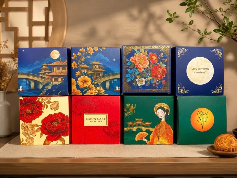 Hộp bánh trung thu 1 bánh - 10 Cái - Ảnh 3
