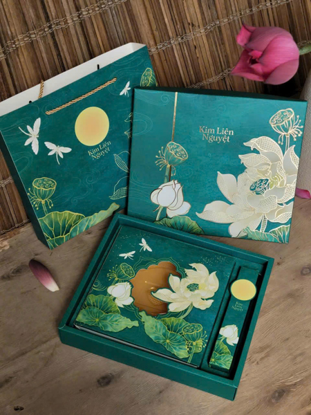 Trung thu Kim Liên Nguyệt 300-600gr - 1b Xanh - 10 Cái - Ảnh 3