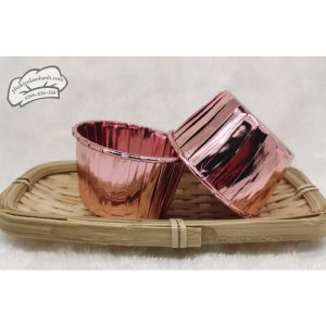 Cupcake nhôm 2 mặt HỒNG - 50 Cái