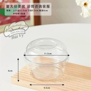 Hộp nhựa 240ml nắp Cầu 117-8oz - 50 Cái - Ảnh 4