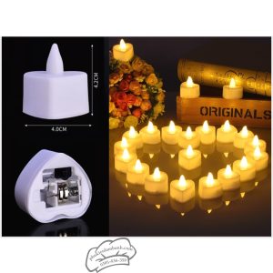 Đèn led hình nến trái tim (24 cái/hộp) - Cái