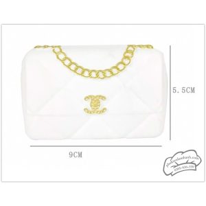 Túi xách nhựa Chanel màu trắng - Cái