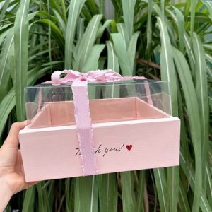 Hộp hoa quả kèm túi xách màu Hồng - Cái