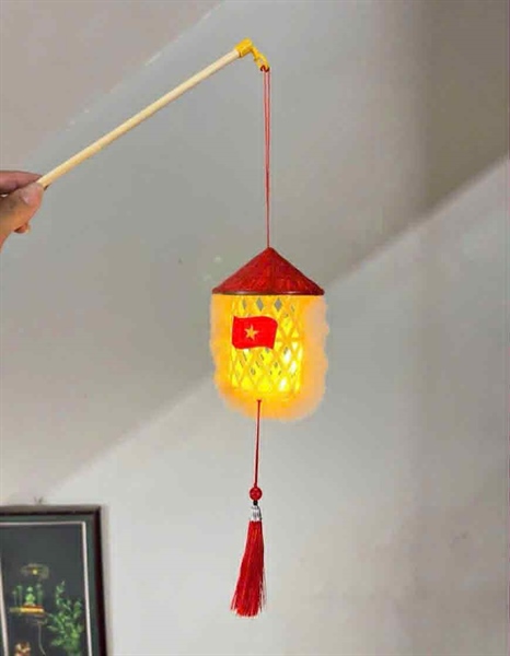 Đèn lồng nón lá sao vàng - Cái - Ảnh 3