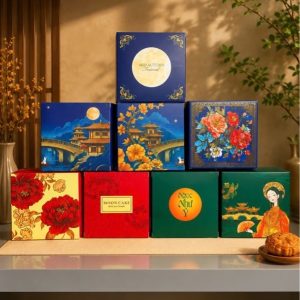 Hộp bánh trung thu 1 bánh - 10 Cái
