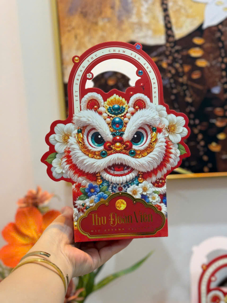Hộp bánh trung thu 1 bánh Lân Ngọc Ngà - 10 Cái - Ảnh 2