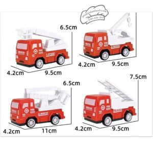 Bộ 4 xe-máy công trình ĐỎ - Bộ